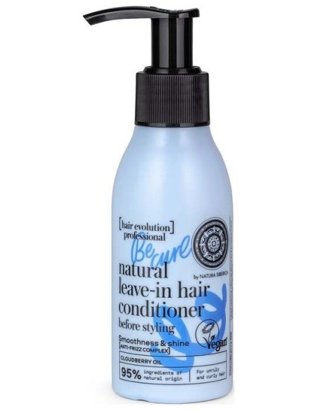 Natura Siberica Be Curl Acondicionador Capilar Natural Sin Aclarado Para Antes Del Moldeado 115Ml