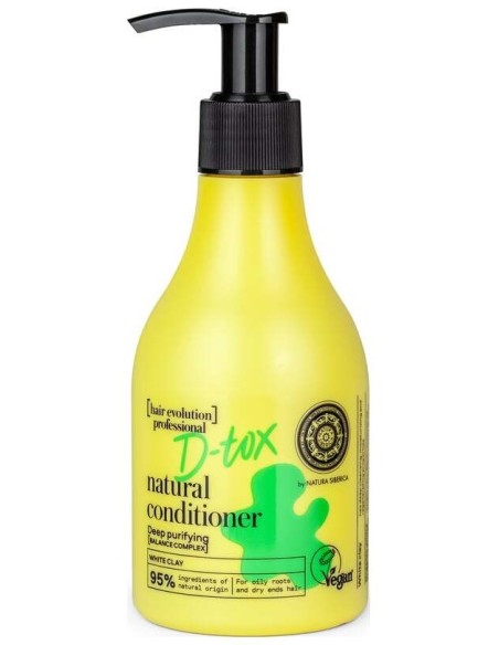 Natura Siberica D-Tox Acondicionador Natural De Arcilla Blanca 245Ml