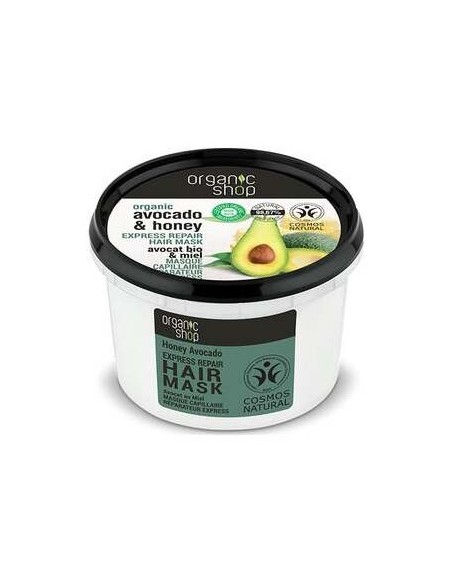 Organic Shop Mascarilla Capilar Reparador Miel Aguacate 250Ml