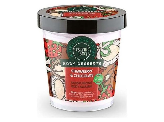 Organic Shop Mousse Corporal Hidratante Fresa Y...