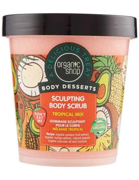 Organic Shop Exfoliante Corporal Modelador Mezcla Tropical 450Ml