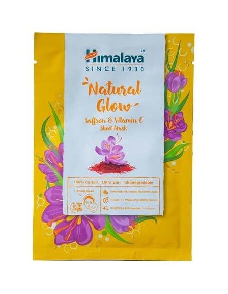 Himalaya Natural Glow Saffran %26 Vitamin C Sheet Mask 30Ml