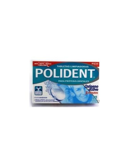 Polident Pastillas Originales Limpiadoras 30 Uds