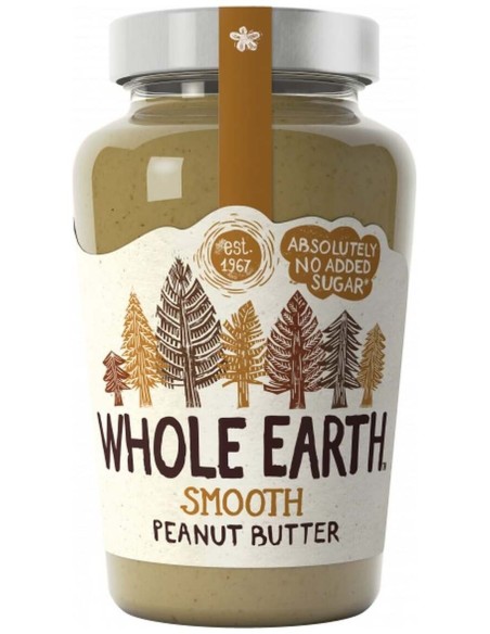 Whole Earth Crema De Cacahuete Original Suave Sin Azúcar 454G