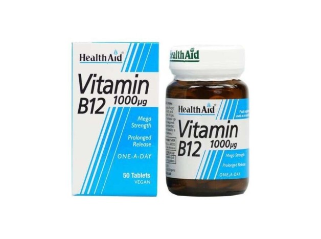 Healthaid Vitamina B12 1 000 Ui 50 Comprimidos