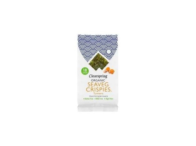 Clearspring Snack Alga Nori Cúrcuma Bio 4G