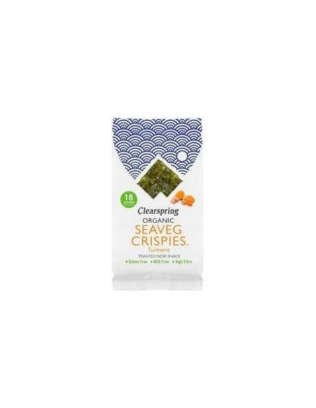 Clearspring Snack Alga Nori Cúrcuma Bio 4G
