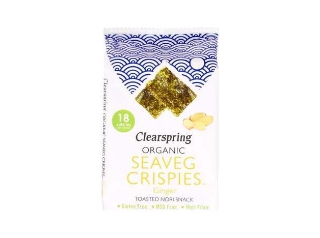 Clearspring Alga Nori Tostada Jengibre Snack 4G