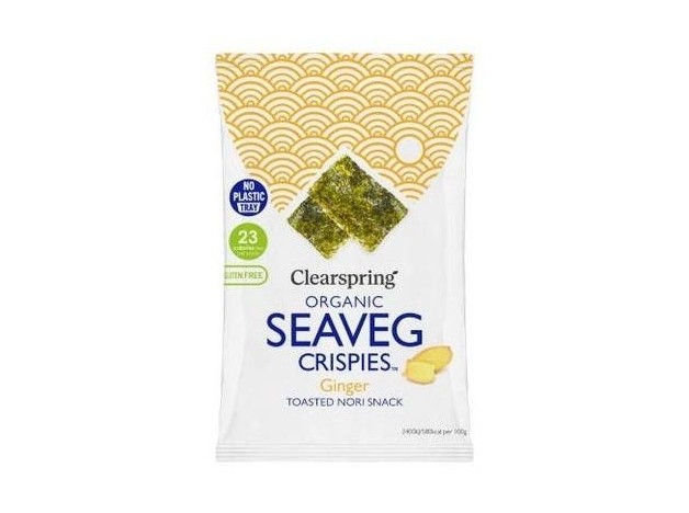 Clearspring Alga Nori Tostada Jengibre Snack 4G