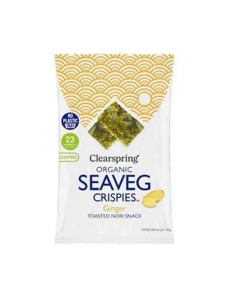 Clearspring Alga Nori Tostada Jengibre Snack 4G