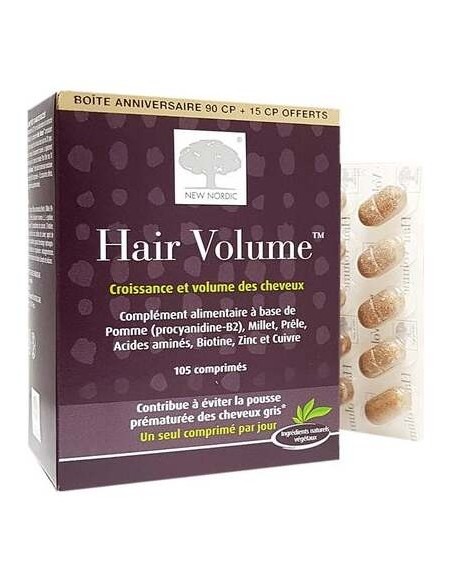 New Nordic Hair Volume Croissance Et Volume Des Cheveux 90 Comprimés