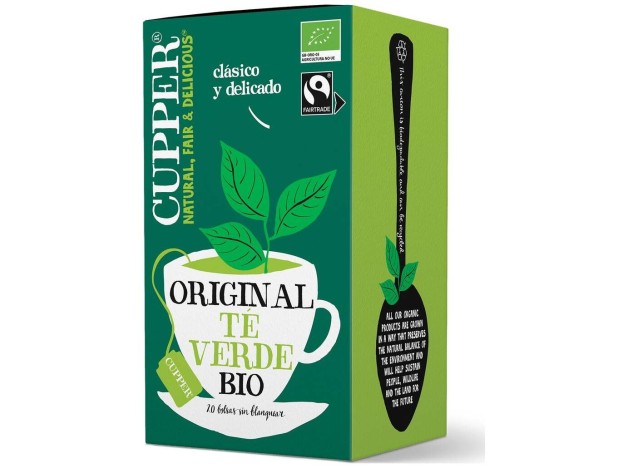 Cupper Te Verde Infusion Bio C.Justo 20Uds