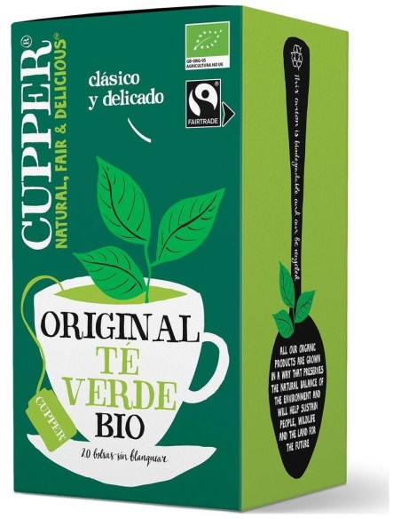 Cupper Te Verde Infusion Bio C.Justo 20Uds