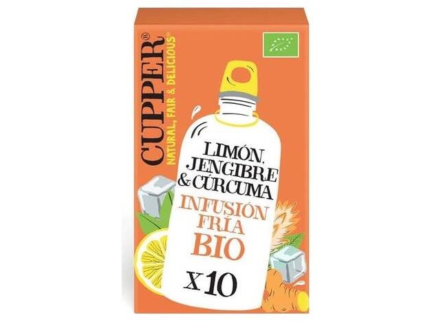 Limon-Jengibre-Curcuma Infusion Fria 10Bolsita Bio