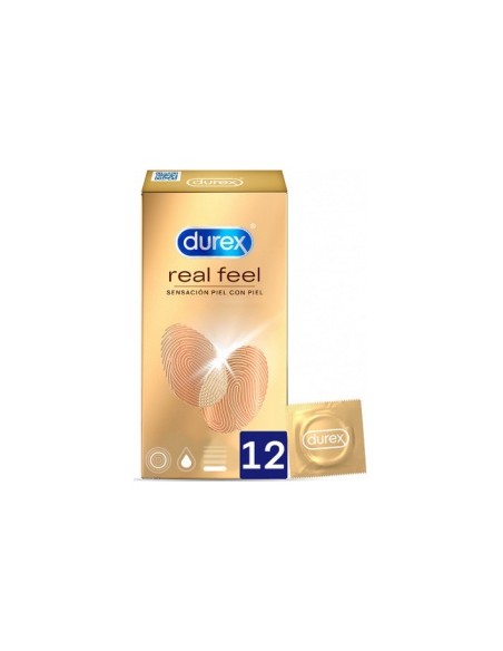 Durex Real Feel Preservativo Sin Látex, 12 Uds