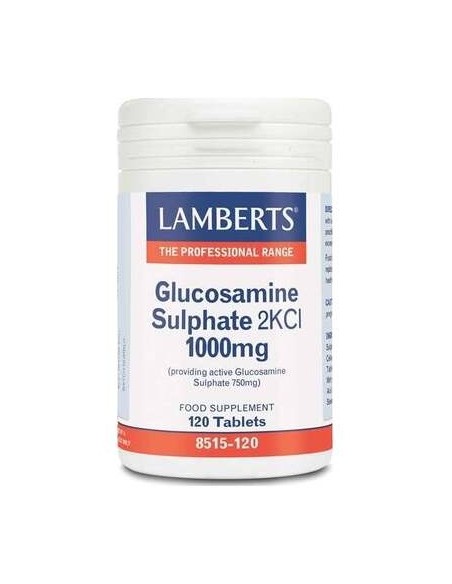 Lamberts Sulfato De Glucosamina 2Kci 1000Mg 120 Tabs
