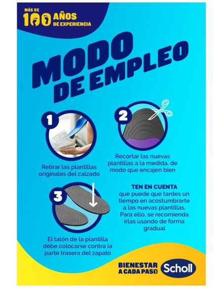 Fascitis Plantar Plantillas Anti-Dolor Con Tecnología In-Balance 3 En 1 Talla S 37-39,5 1 U