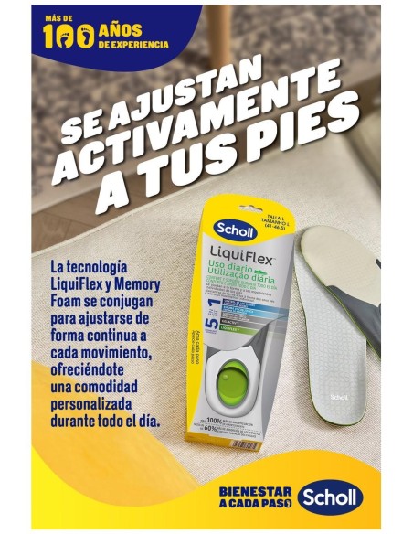 Scholl Liquiflex Plantillas Soporte Diario Talla 2 1 Par