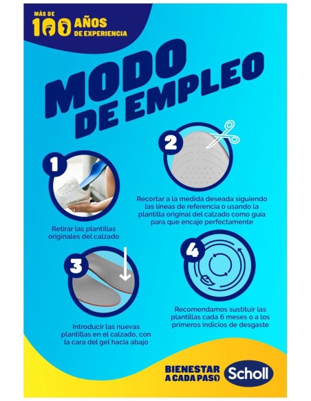 Scholl Liquiflex Plantillas Soporte Mejorado Talla 2 1 Par