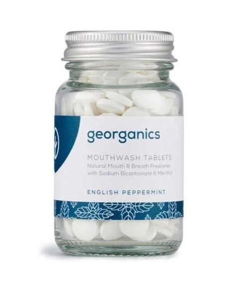 Georganics Mouthwash Tablets English Peppermint 180Comp