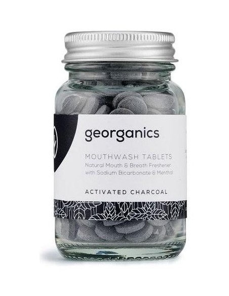 Georganics Mouthwash Tablets Activated Charcoal 180Comp