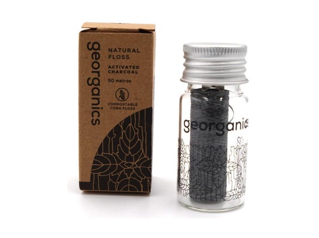 Georganics Dental Floss Activated Charcoal 50M 1Ud