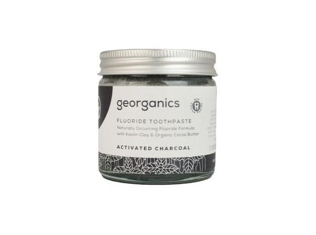 Georganics Dentífrico Flúor Carbón Activado 60Ml
