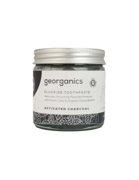 Georganics Dentífrico Flúor Carbón Activado 60Ml