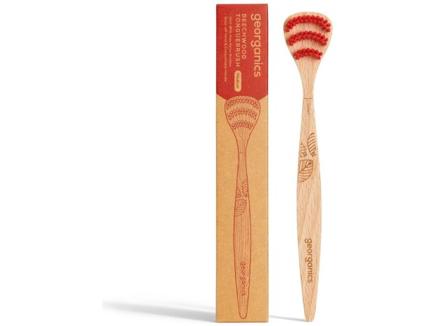 Georganics Cepillo Lingual Madera De Haya 1Ud