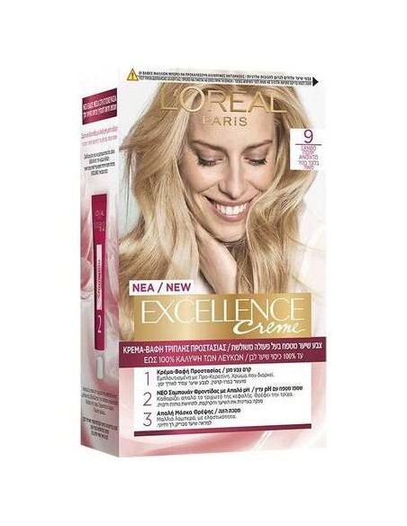 Excellence Creme Tinte 9 Rubio Claro Claro 192 Ml