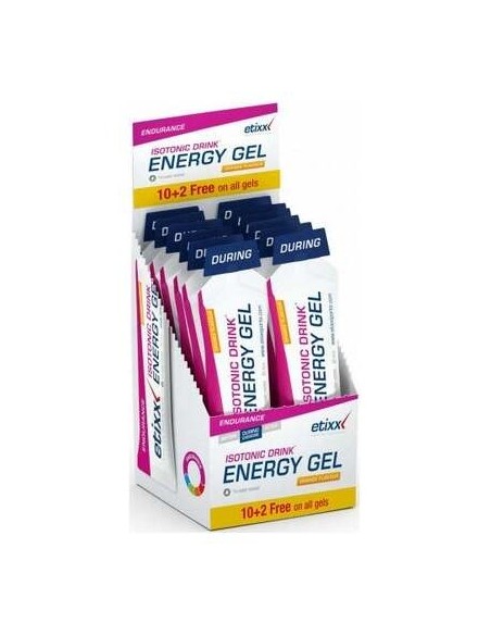Etixx Energy Gel Bebida Isotónica Naranja 12X60Ml