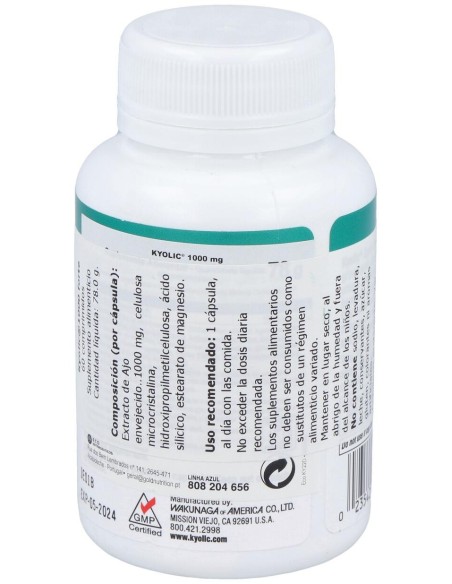 Kyolic Forte 1000Mg. 60Comp.