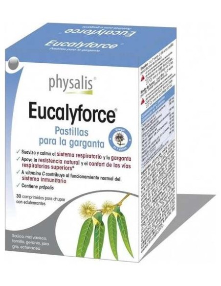 Eucalyforce Pastillas Garganta 30Comp.