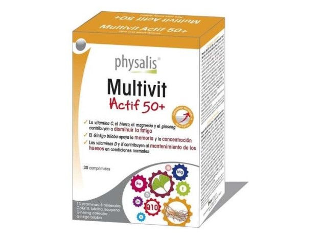 Physalis Multivit Actif 50+ 30Comp