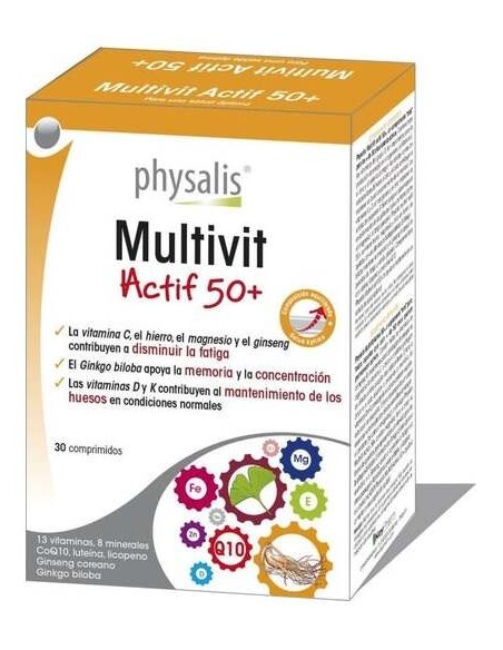 Physalis Multivit Actif 50+ 30Comp