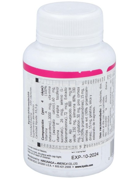 Kyolic Formula 105 Detox 100Cap.