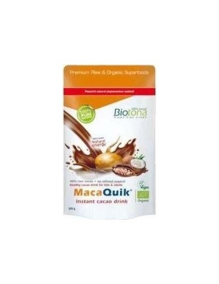 Biotona Macaquik Instant Cacao Drink Bio 200 G