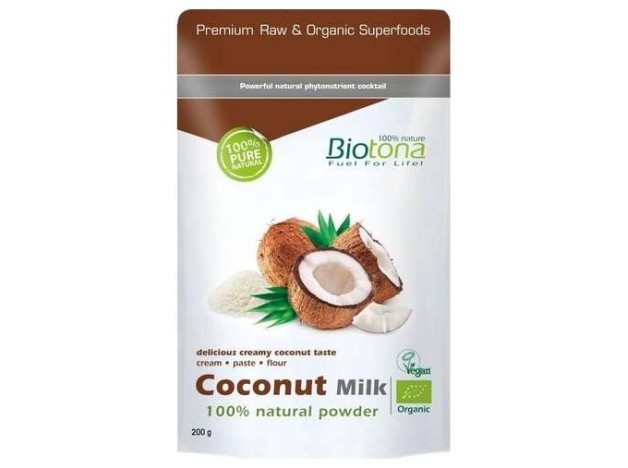 Coconut Milk Powder Leche De Coco Natual 200Gr Bio