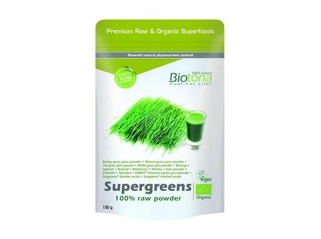 Biotona Supergreens Powder Superfood Bio 150G