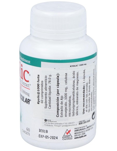Kyolic Forte 1000Mg. 60Comp.