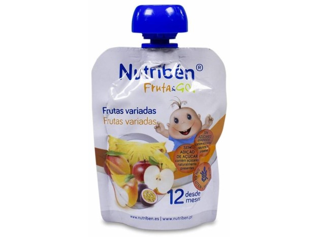 Nutriben Fruta And Go Frutas Variadas 90Gr.