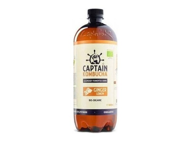 Captain Kombucha Zero Jengibre Limón Bio 1L