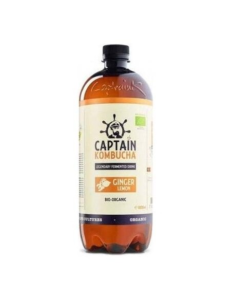 Captain Kombucha Zero Jengibre Limón Bio 1L