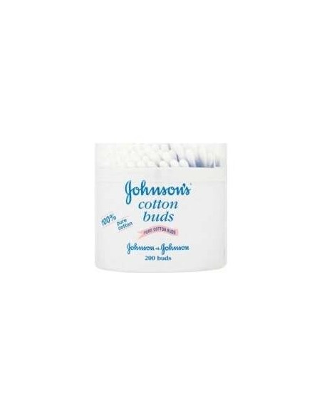 Johnson'S Baby Bastoncillos Para Bebé, Niños Y Adultos, Con Extremos De Algodón 100% Puro 200 U