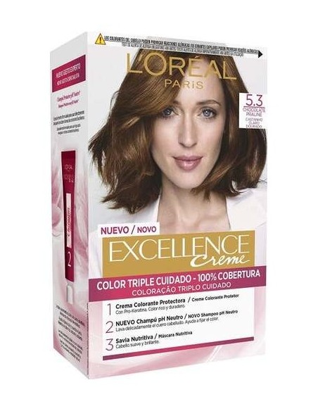 L'Oreal Excellence Creme Tinte De Cabello N5.3 Castaño Claro 1Ud
