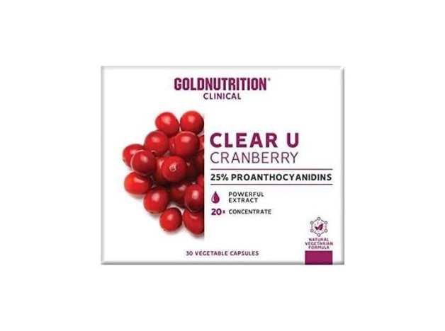 Gold Nutrition Clear-U Cranberry 30Caps