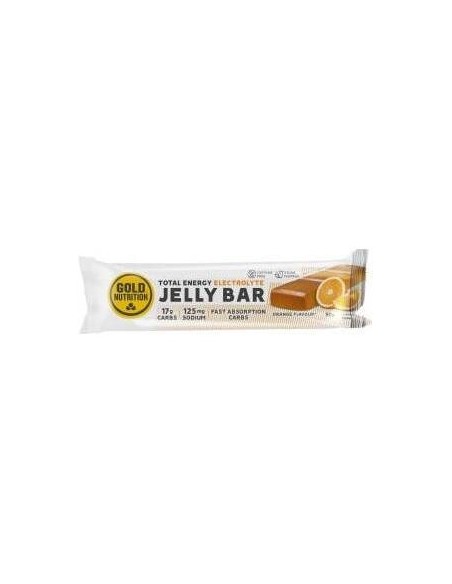 Gold Nutrition Jelly Bar Total Energy Electrolyte Naranja 15Uds