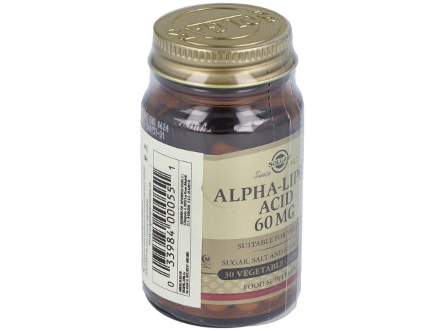 Acido Alfa Lipoico 60Mg. 30Vegicaps