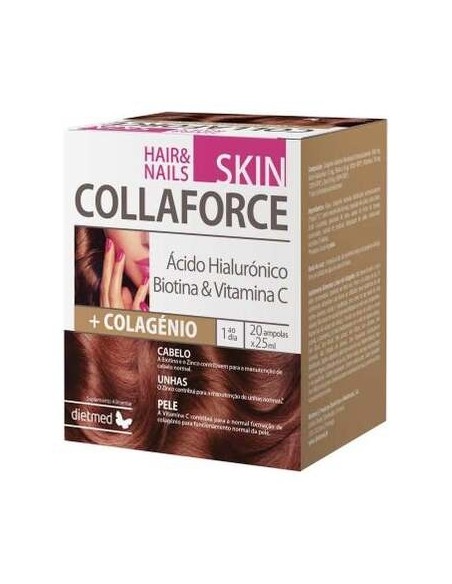 Dietmed Skin Piel Cabello Uñas 20 Ampollas