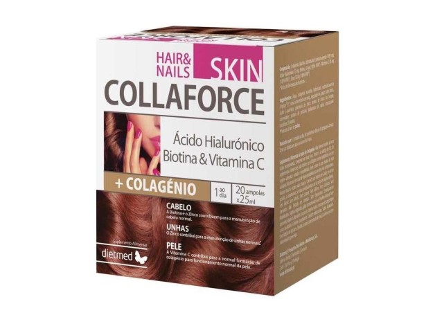 Dietmed Skin Piel Cabello Uñas 20 Ampollas